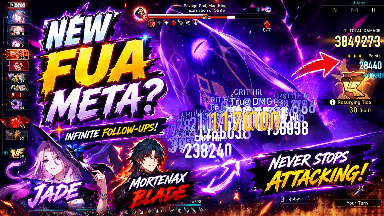 Is Jade &times; Mortenax Blade the NEW FUA META?! | Pure Fiction HSR 4.3