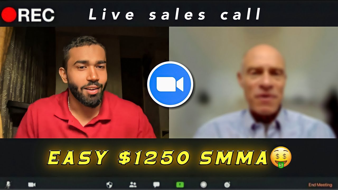 Closing $1250 per month client for my SMMA 😎*Live Zoom Call*😏