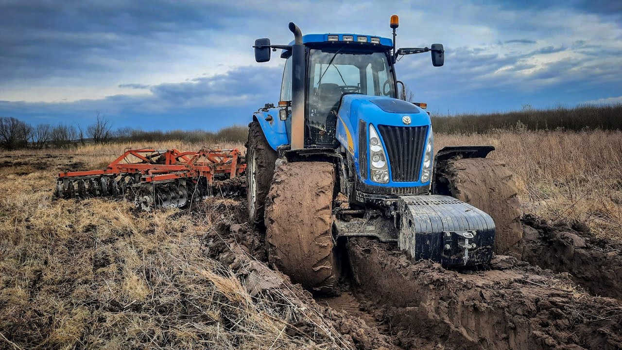 ☆Wtopa!!!?☆Talerzowanie & Siew W Mokrych Warunkach☆New Holland TG285&John Deere 7810&Vaderstad☆
