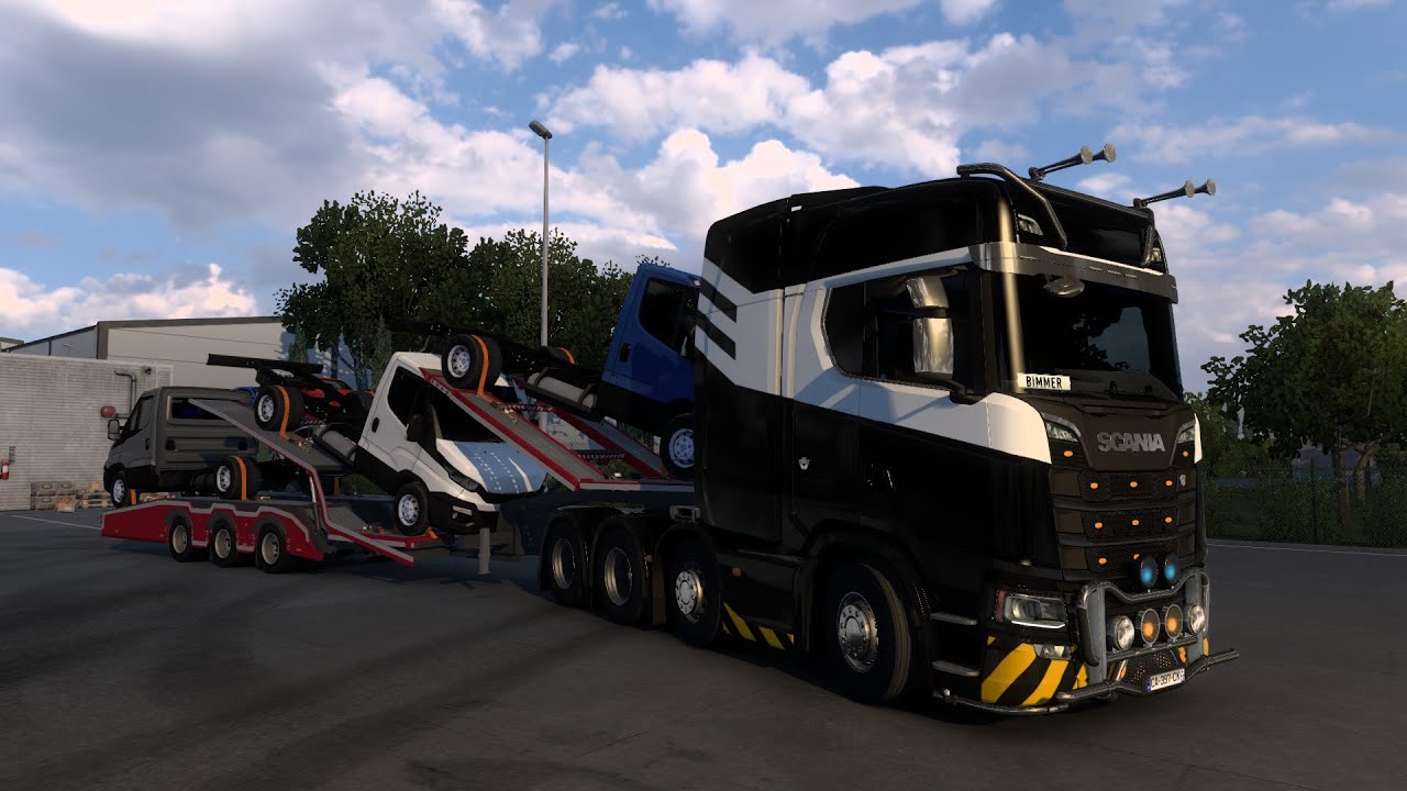 Euro Truck Simulator 2: Scania's Epic Delivery of INCREDIBLE New Cars! 🚚⚡️