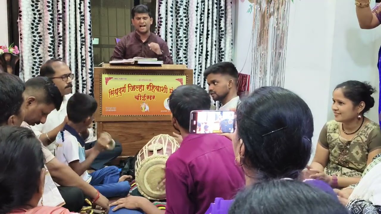 रंगाने रंगाने  दिसतो काळा#गवळण#बुवा, महेश चव्हाण#पखवाज, हर्षद मेस्त्री#झांज, विलास सावंत, चिन्मय