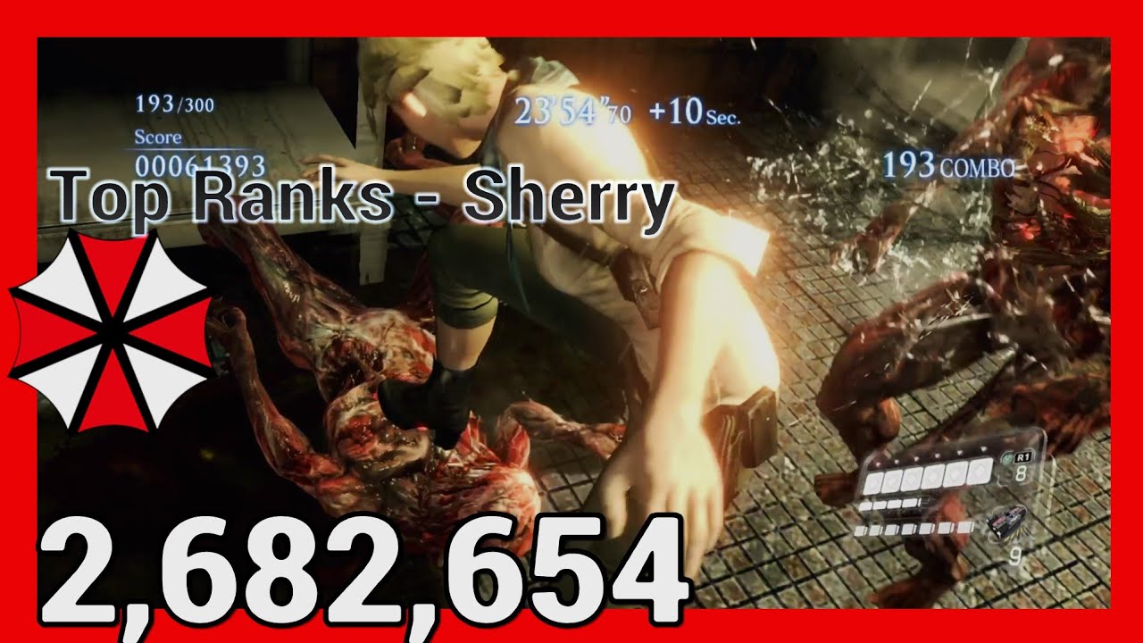 Top Sherry Scores of all Time #18  Rank- High Score Run - Urban Chaos- Resident Evil 6- No Mercy 