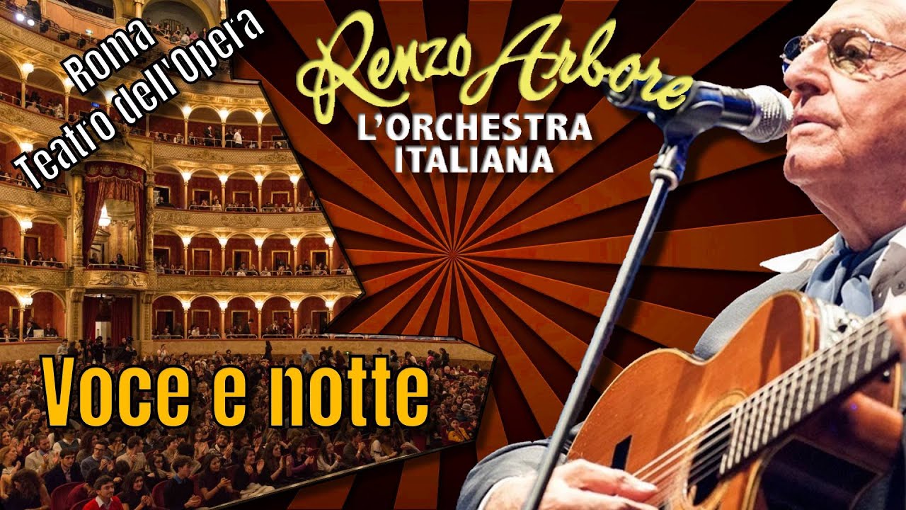 Renzo Arbore l’orchestra italiana Voce e notte TEATRO DELL'OPERA