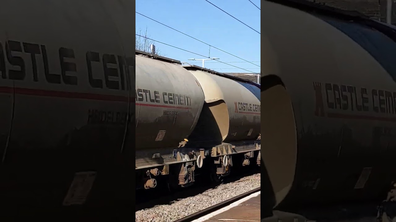 66734 on Avonmouth to Clitheroe cement tanks passing Leyland 