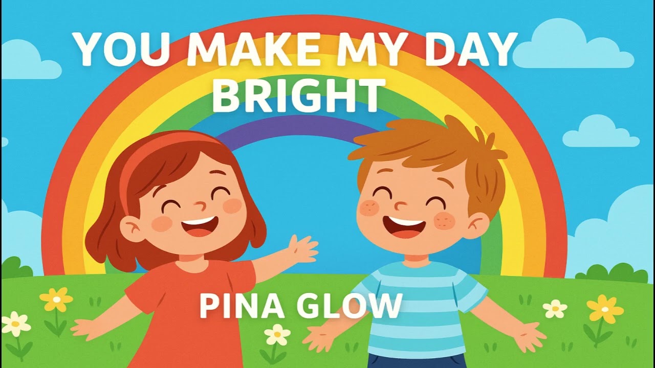 🌈 You Make My Day Bright | Heartwarming Friendship Song for Kids | Pina Glow