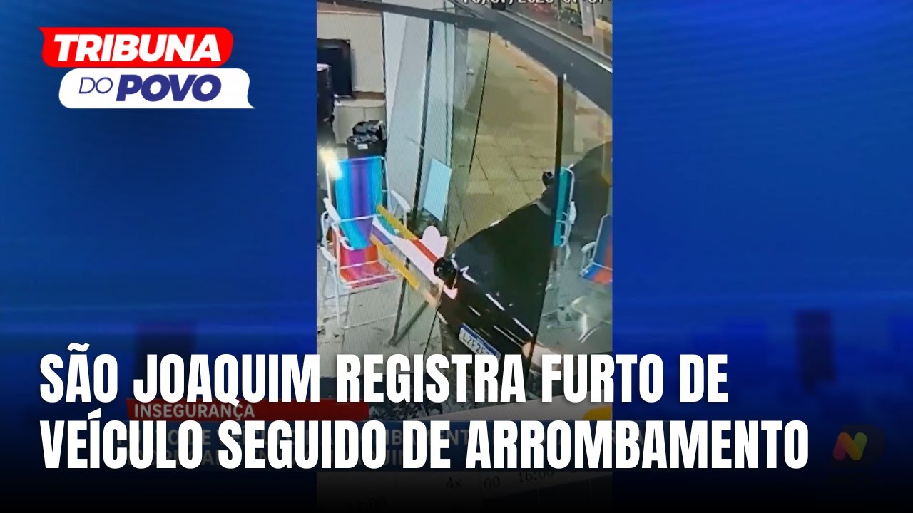 Furto de veículo e arrombamento a loja marcam madrugada em São Joaquim