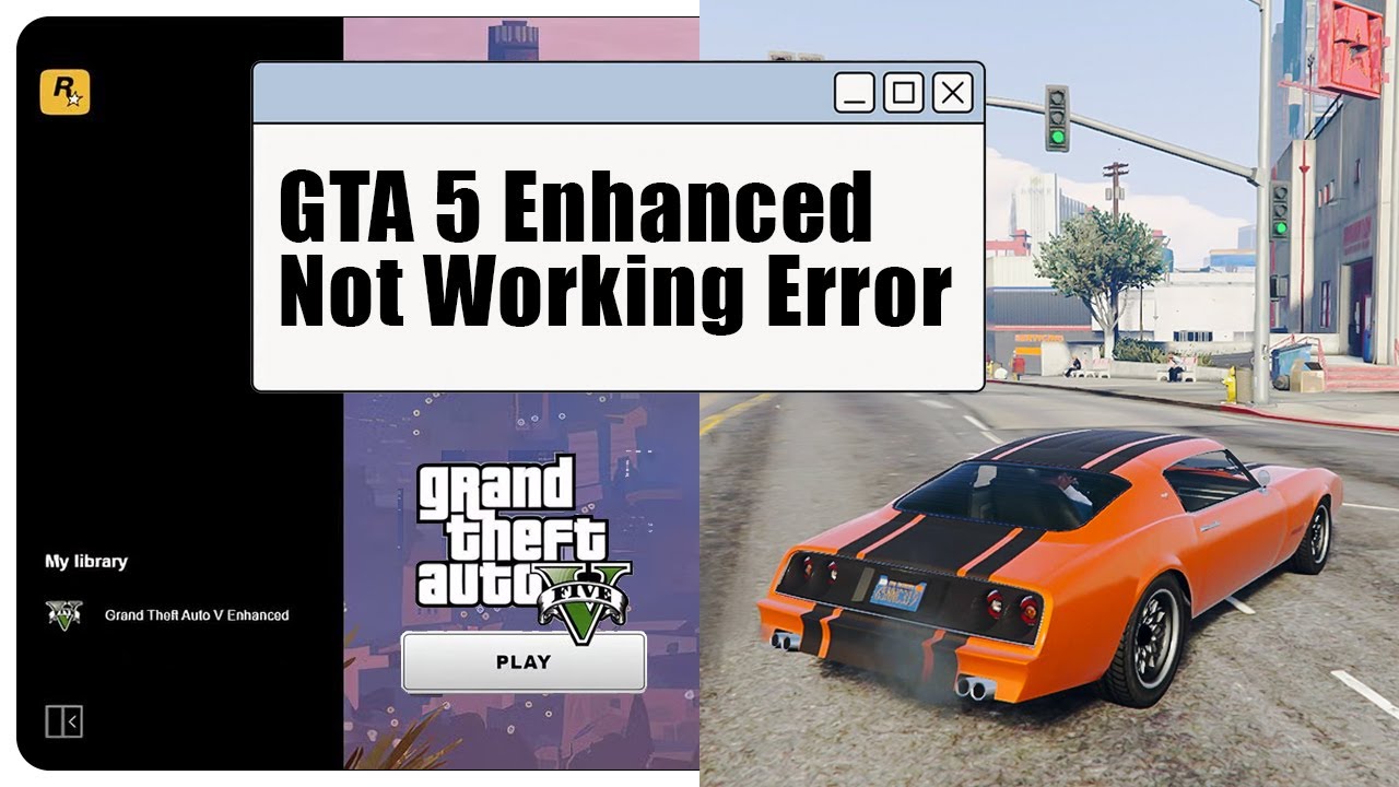How to Fix GTA V Enhanced Not Opening (GTA 5 enhanced Crashing, Not Launching 1005 7002.1 Errors) PC