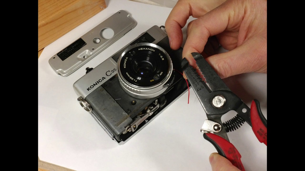 Konica C35 Automatic camera repair