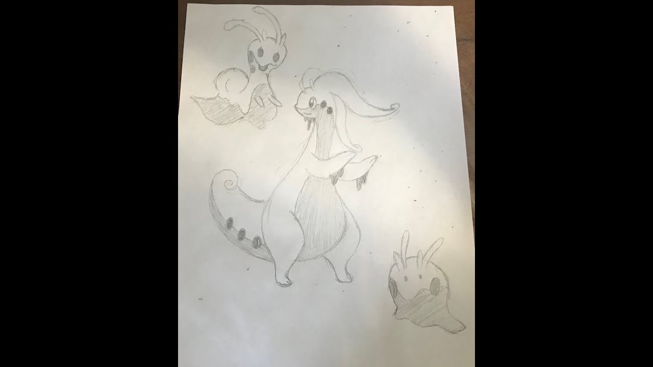 How to draw Goodra, Sliggoo and Goomy from Pokemon