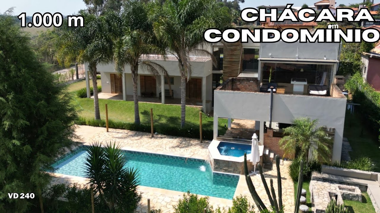 VD. 240 Puro Luxo. Casa de campo em condomínio fechado