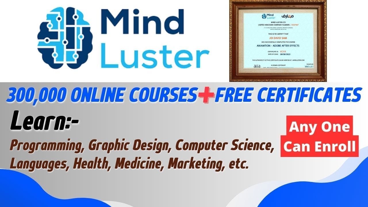 Certified 3000+ free certified courses