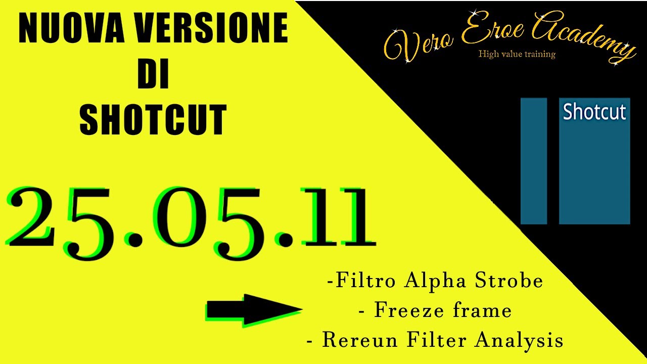 Nuovo Shotcut 25.05.11 Tutte Le Novità!