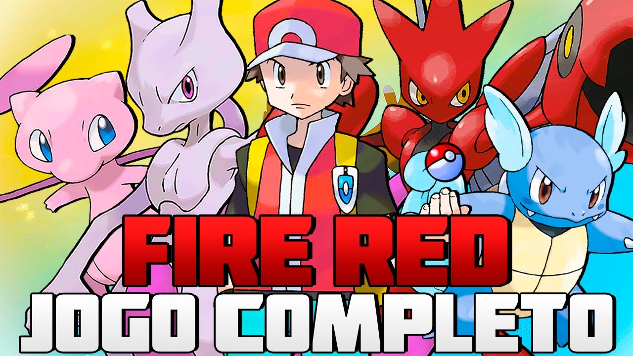 Zerando Pokémon Fire Red 100% Pokédex 151 Jogo Completo (GBA)