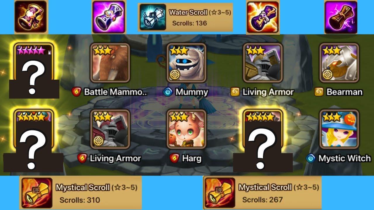 Summoners War: Mass Summons! Over 800+ Summons Between 2 Accounts!