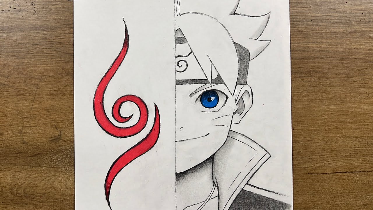 How to Draw Boruto Uzumaki (Step by Step Anime Drawing Tutorial)