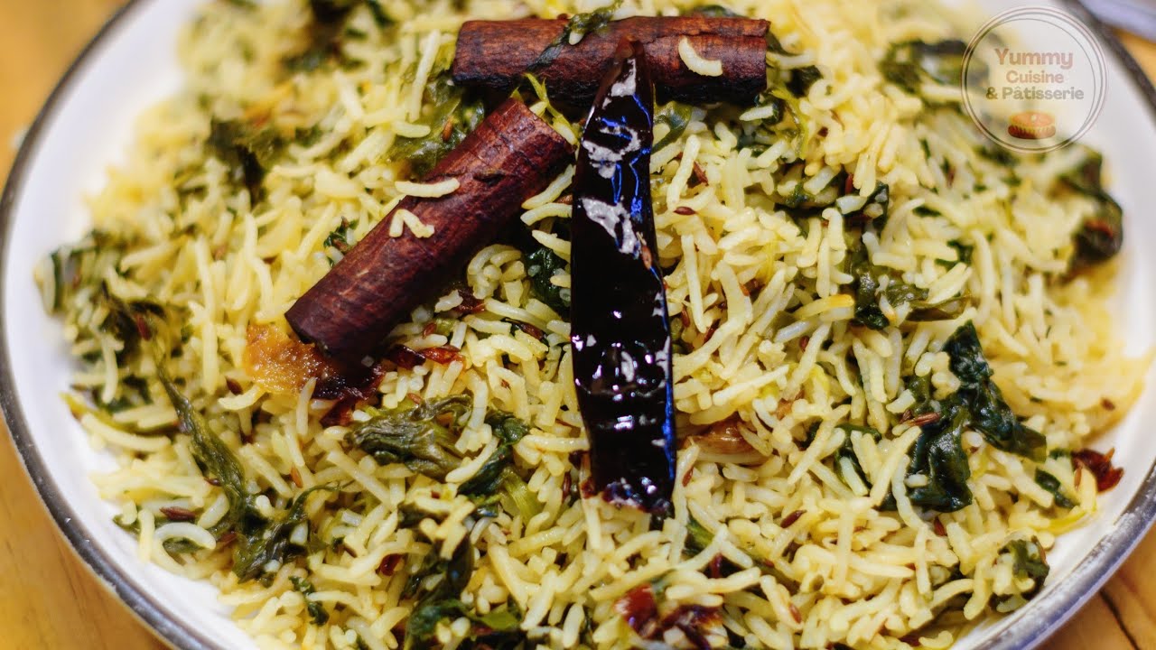RIZ AUX ÉPINARDS  facile et rapide