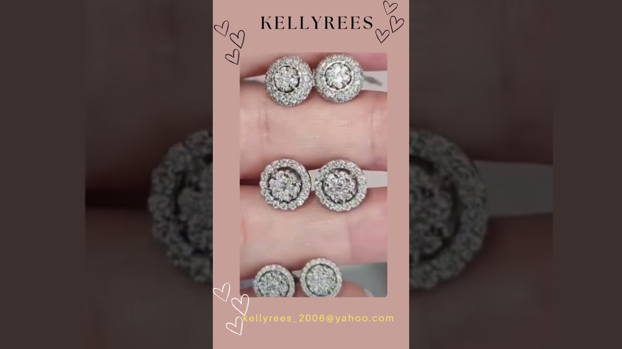 Diamond Ear Tops .KellyRees 