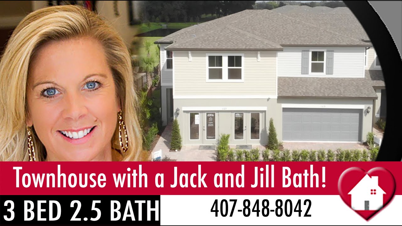 New Townhome | Ocoee, FL | Townhouse with a Jack and Jill Bathroom! | 3 Beds 2.5 Baths | Meritage