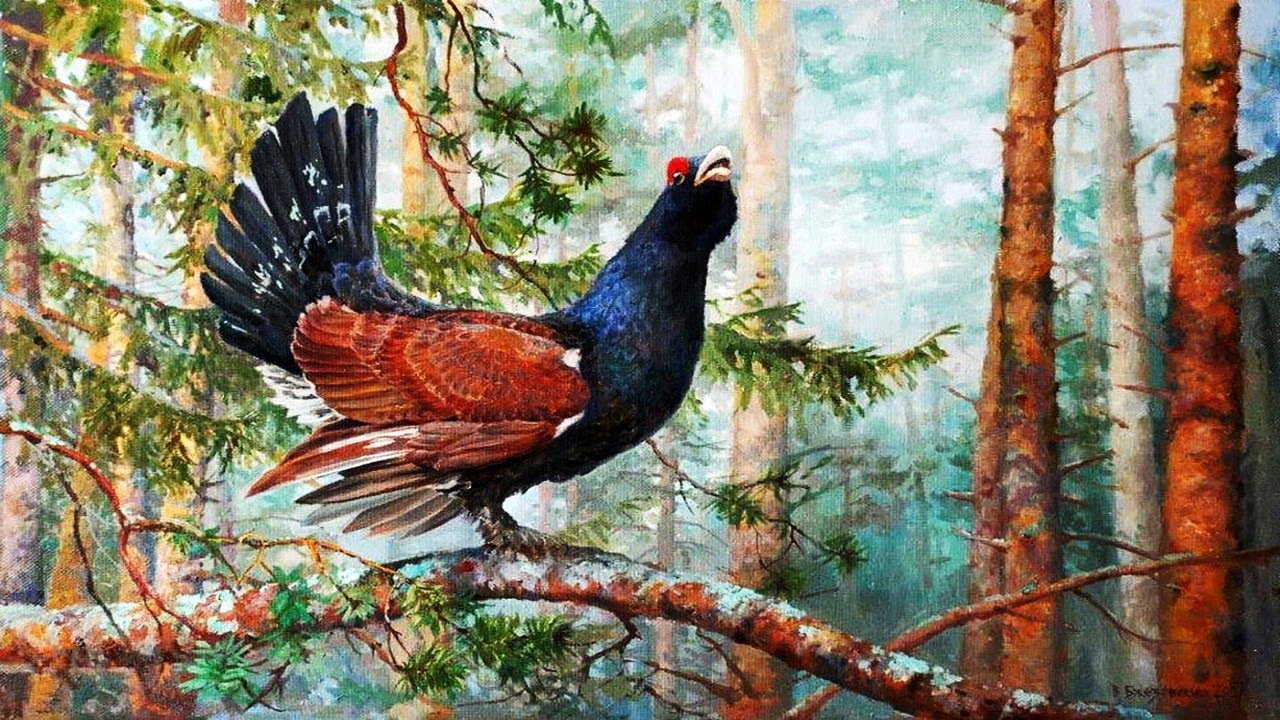 Мир дикой природы. Художник  Владимир Бжезовской