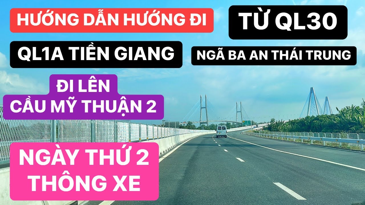 Hướng dẫn chi tiết hướng đi từ QL30 & QL1A - Cái Bè - Tiền Giang đi lên Cầu Mỹ Thuận 2 | KU ĐẤT TV