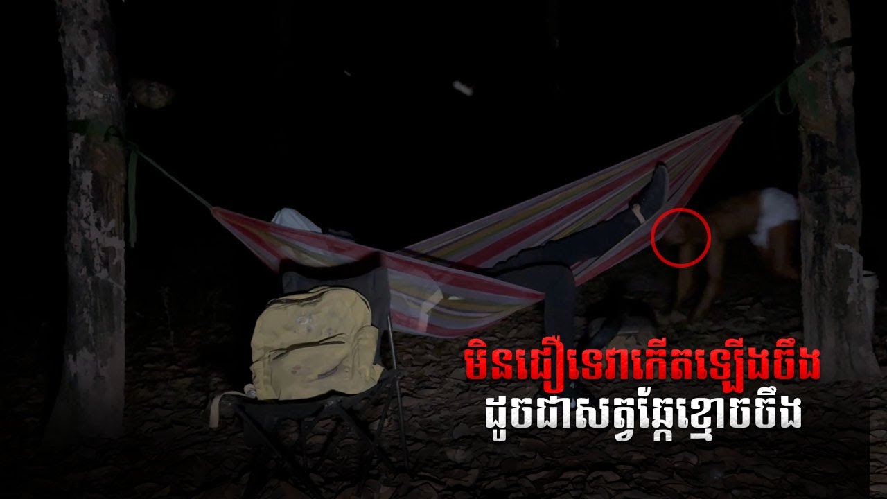 មិនជឿទេវាកើតឡើងចឹងដូចជាសត្វឆ្កែខ្មោចចឹង | Bongkneng Solo Camping