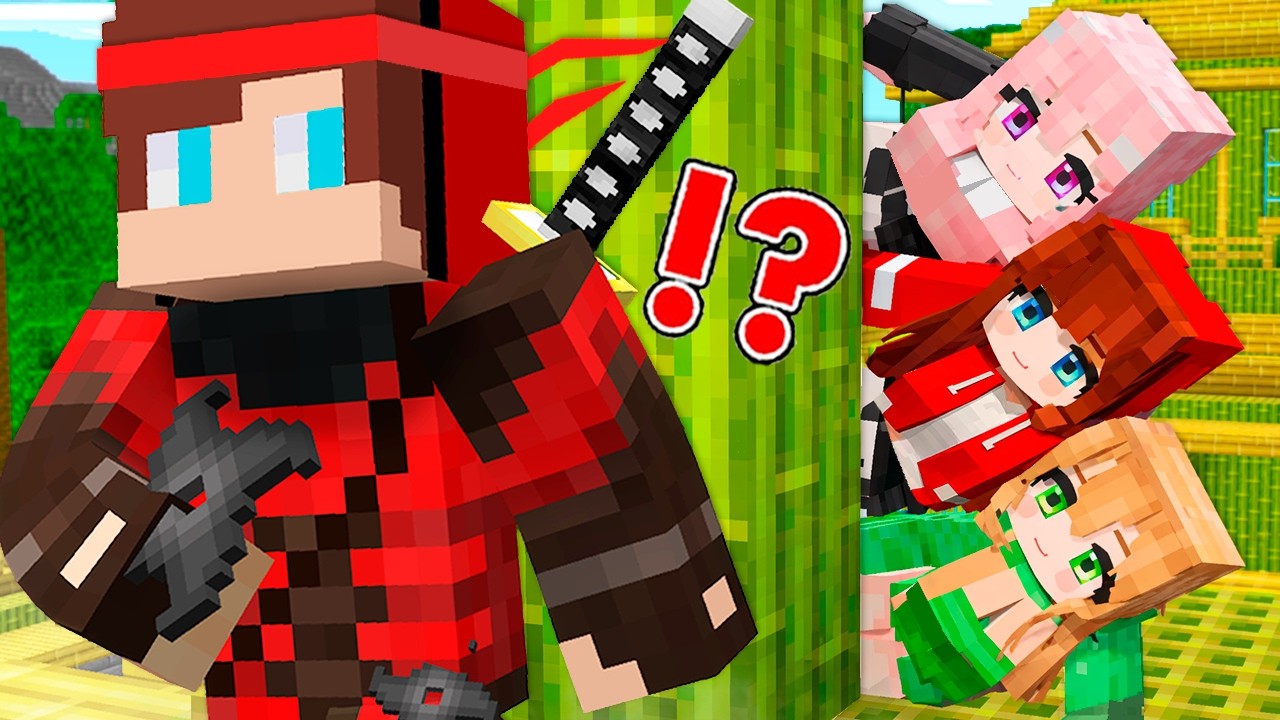 JJ Become NINJA Met SPY GIRL in SAMURAI VILLAGE!? Can JJ ESCAPE?  - Maizen Minecraft JJ & Mikey