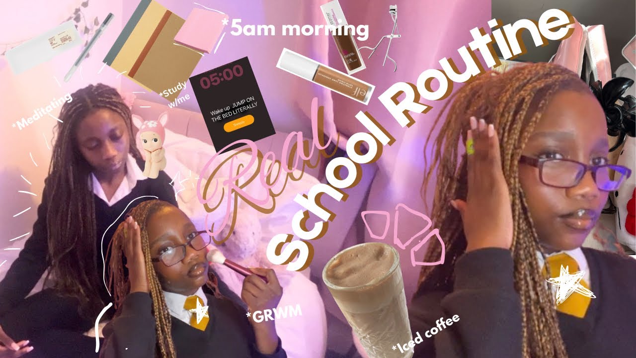 •🍵SCHOOL Morning ROUTINE,⭐️ ,study session ,new year,back to school |2-days|