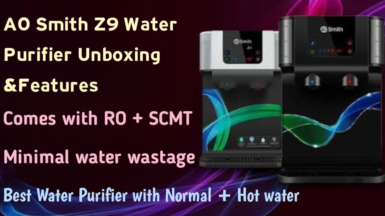 Ao Smith Z9 water purifier |  RO + SCMT Min-Tech Water Purifier Unboxing  & Top Features in Telugu