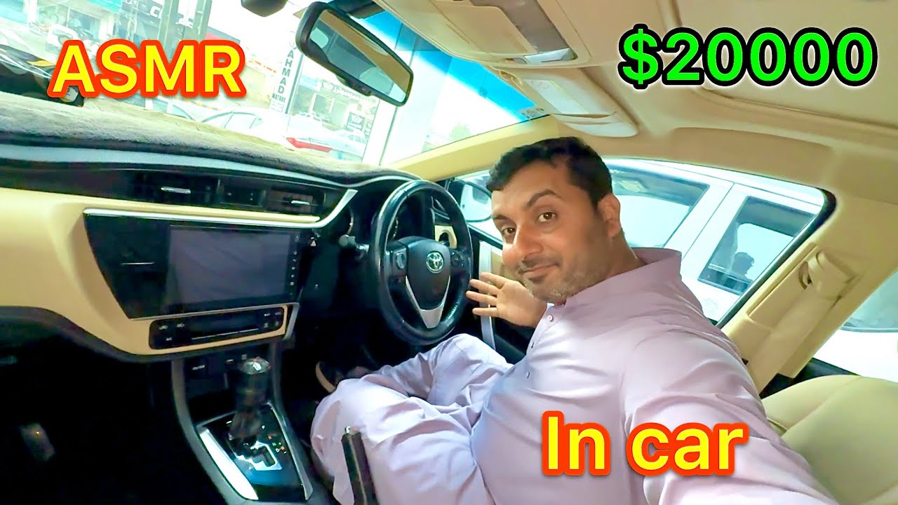 ASMR in $20000 car Toyota  | ASMR in my favourite car 