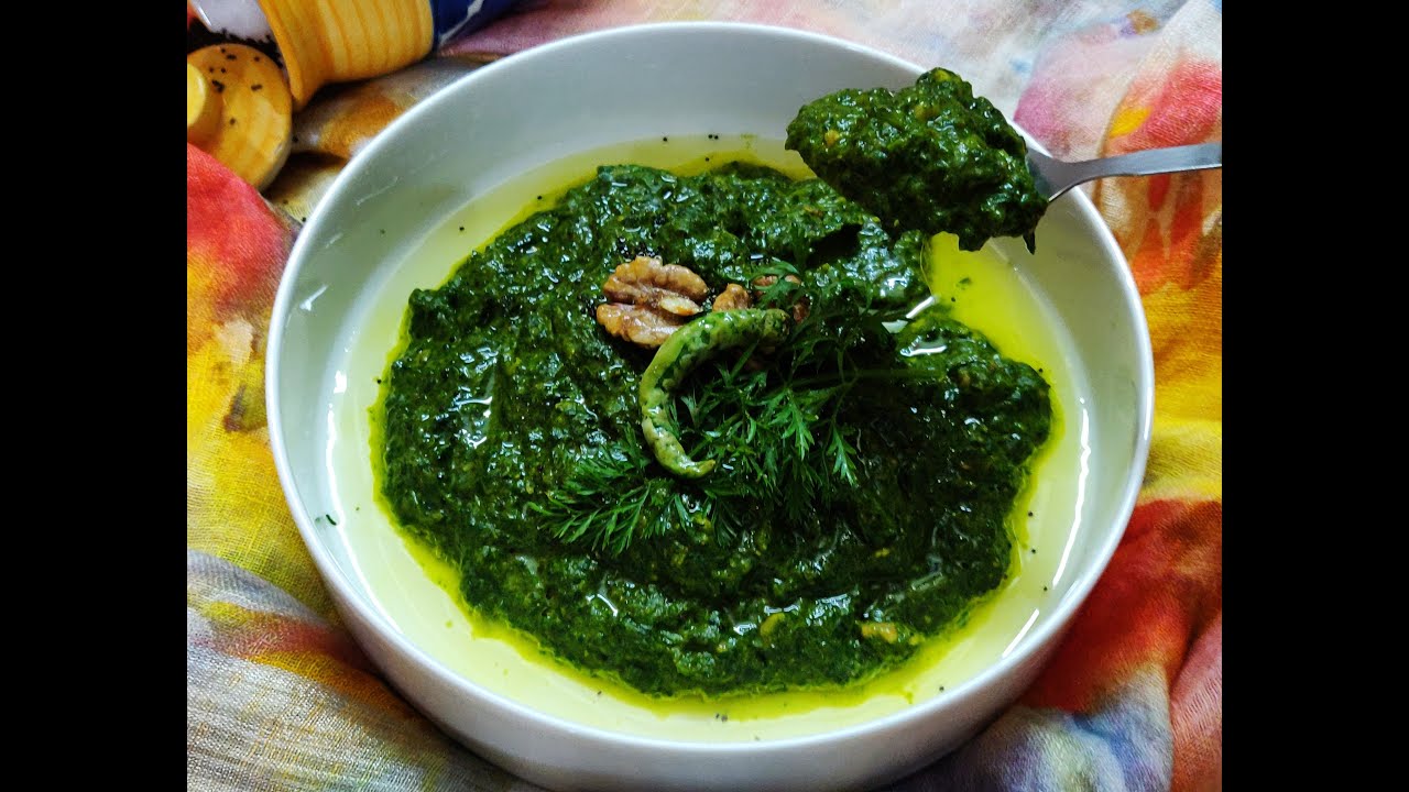 Uttarakhand ki Recipe Kafuli/Kapa/Palak Methi Jakhiya aur Akhrot se bani Garwali Kafli/Palak ka Kapa
