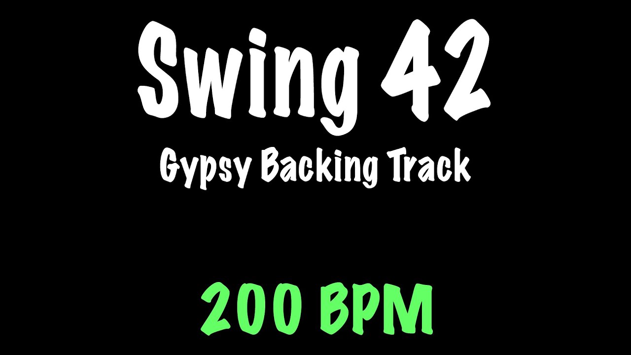 Swing 42 - Gypsy Jazz Backing Track 200 BPM - Django Reinhardt