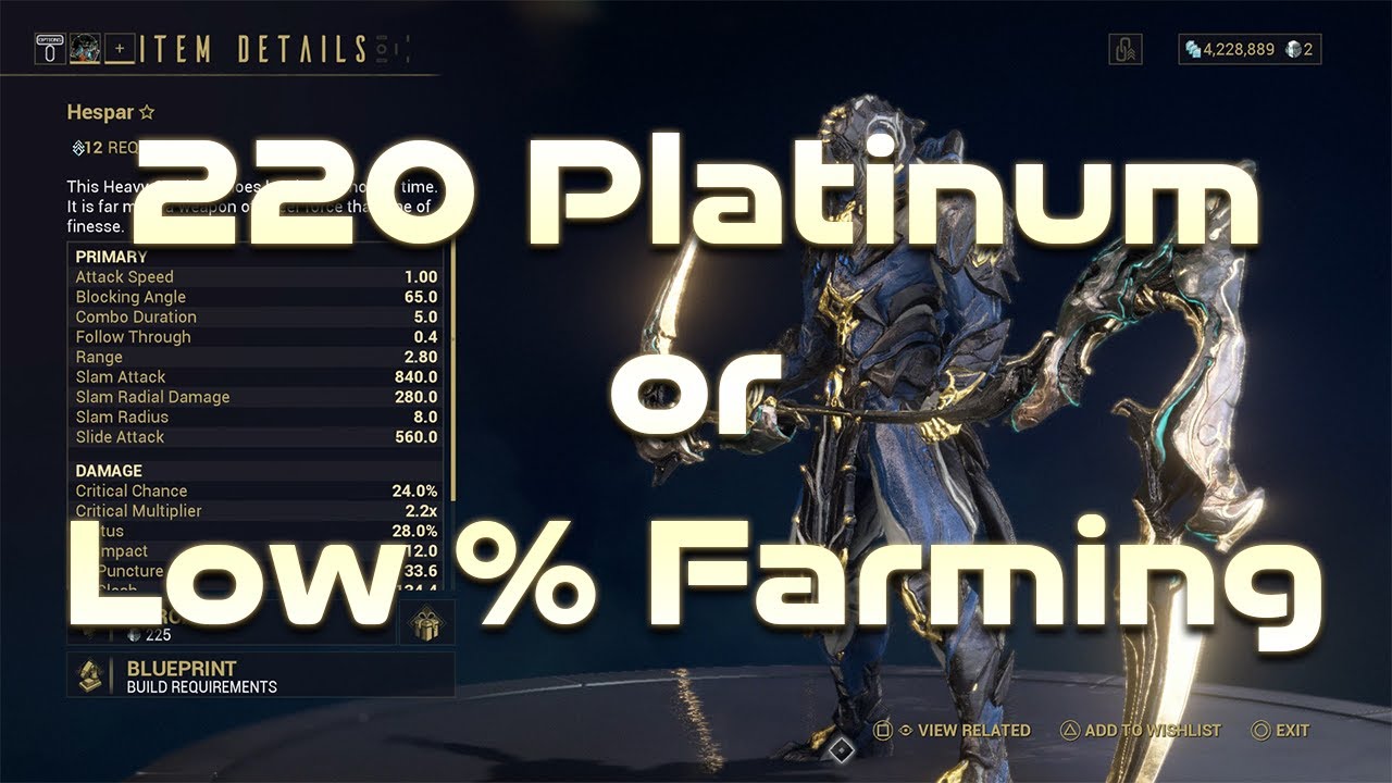 Warframe - HOW TO GET THE HESPER!