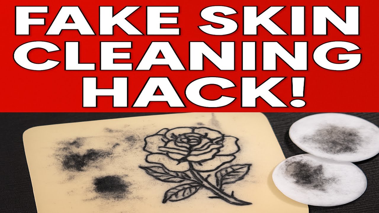 How to Clean Fake Tattoo Skin | Must-Know Tattoo Practice Tips for Beginners