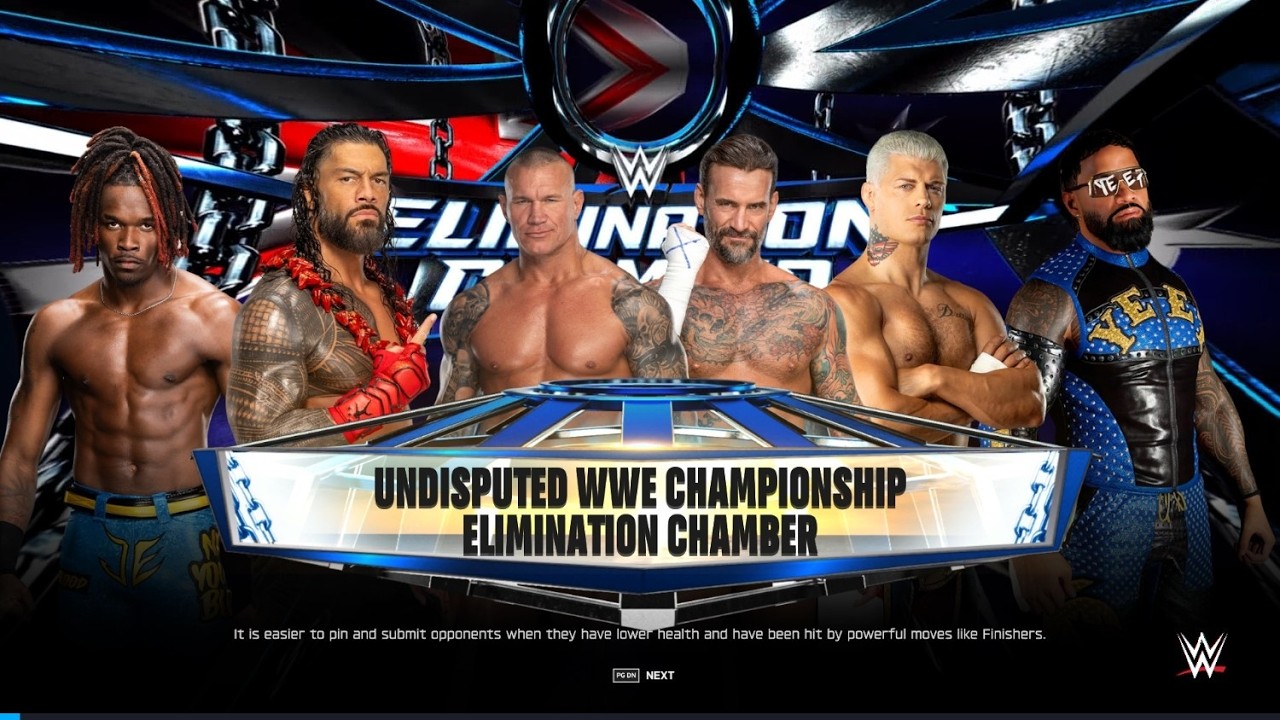 6 Superstars. 1 Champion. ELIMINATION CHAMBER for the Undisputed WWE Title! | WWE 2K25