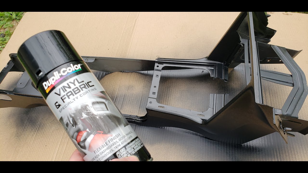 How To Paint A Center Console With Duplicolor Vinyl And Fabric
