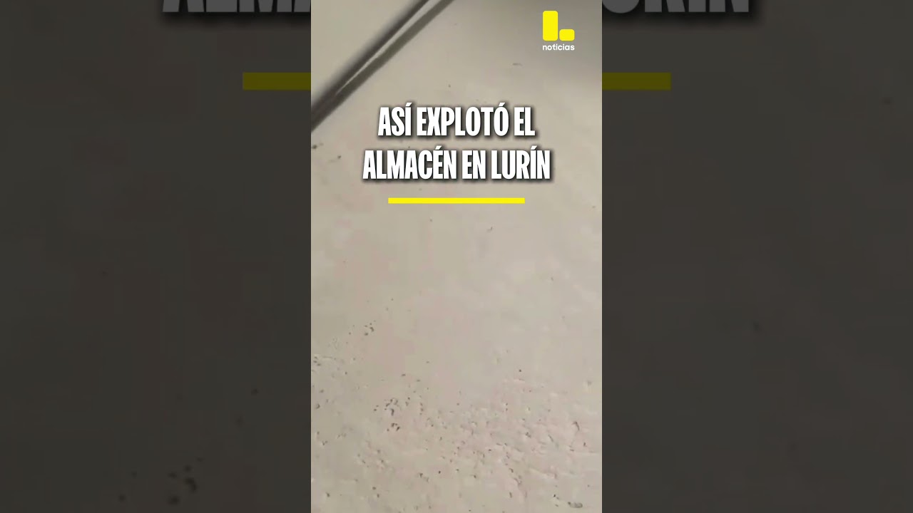As&iacute; explot&oacute; el almac&eacute;n en Lur&iacute;n tras un fuerte incendio en el lugar