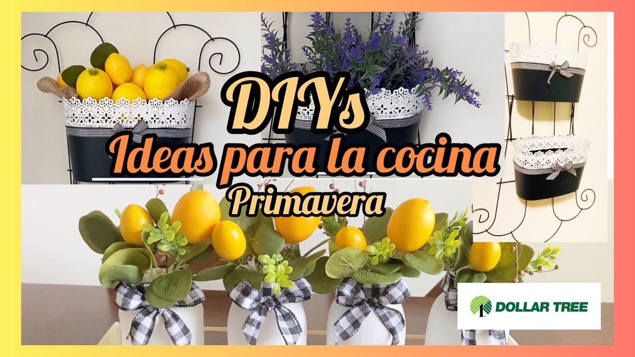 Dollar Tree DIYs / Ideas PARA DECORAR EN PRIMAVERA 2022/ DOLLAR TREE SPRING DIY/ Manualidades