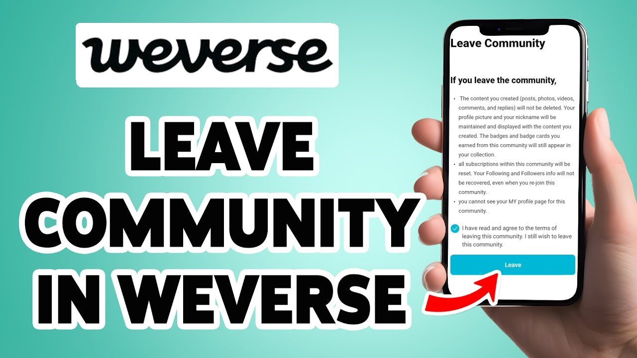How To Leave A Community In Weverse 2025 | Exit From Communities On Weverse Account | Weverse App