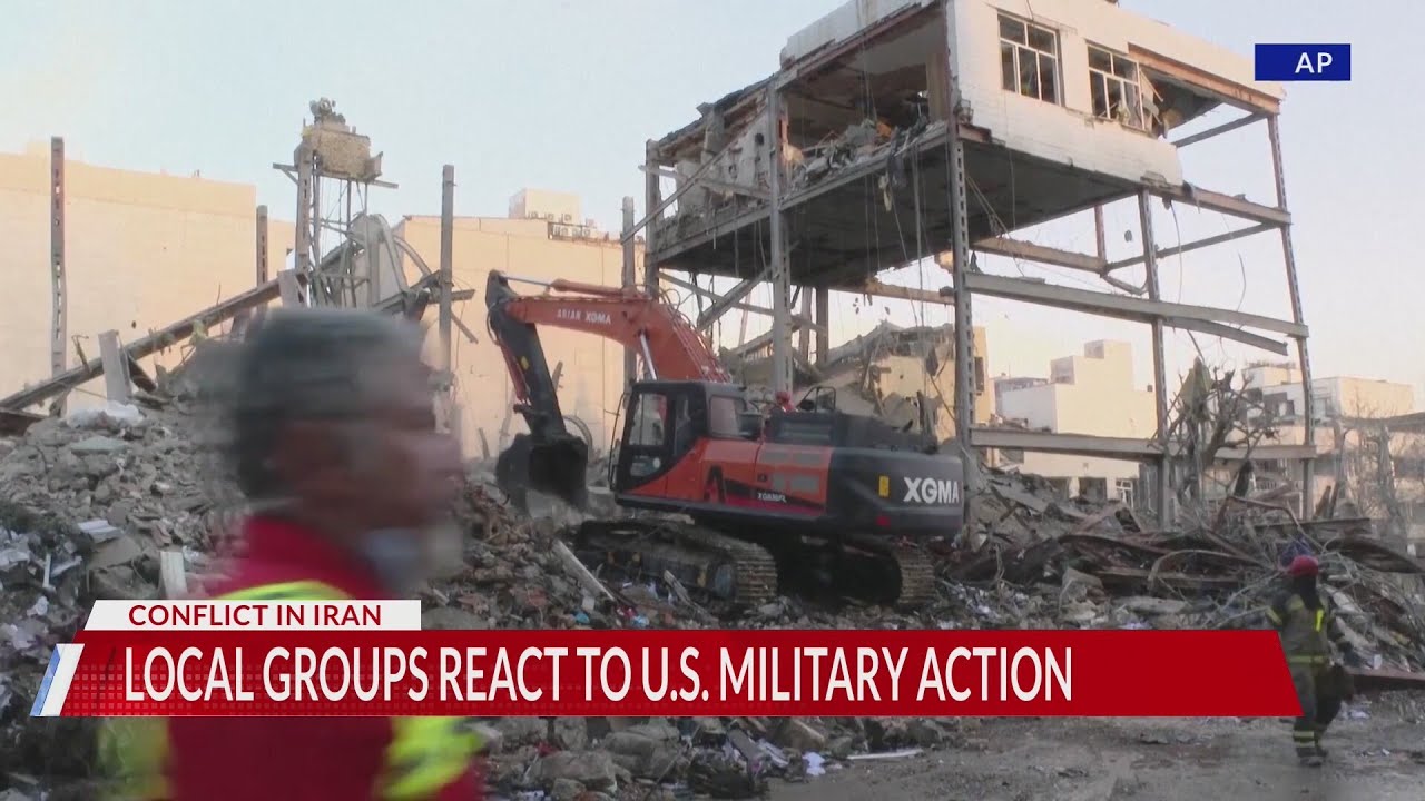 Local groups react to US military action in Iran
