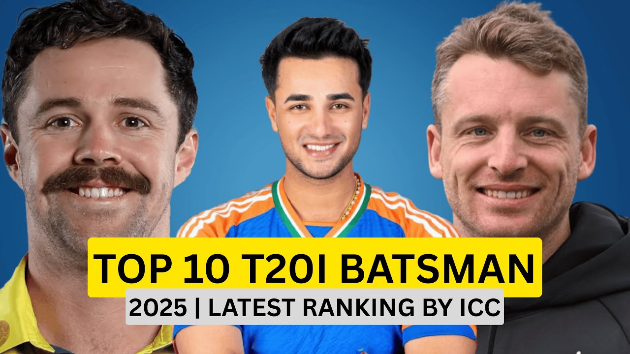 Top 10 T20 Batsmen in the World 2025 | ICC T20I Rankings Revealed
