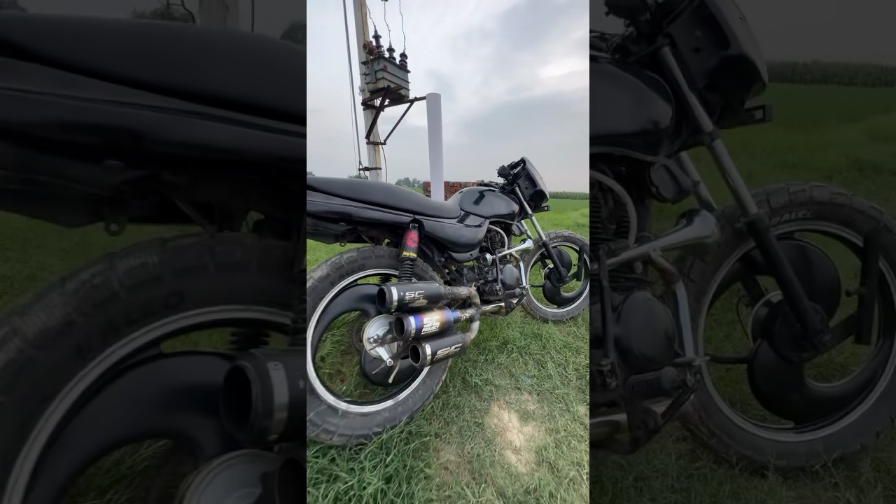 Platina 3 sc project exhaust with s alloy wheels  🛞 train horn. #suzukivstromsx #platina110 #engine