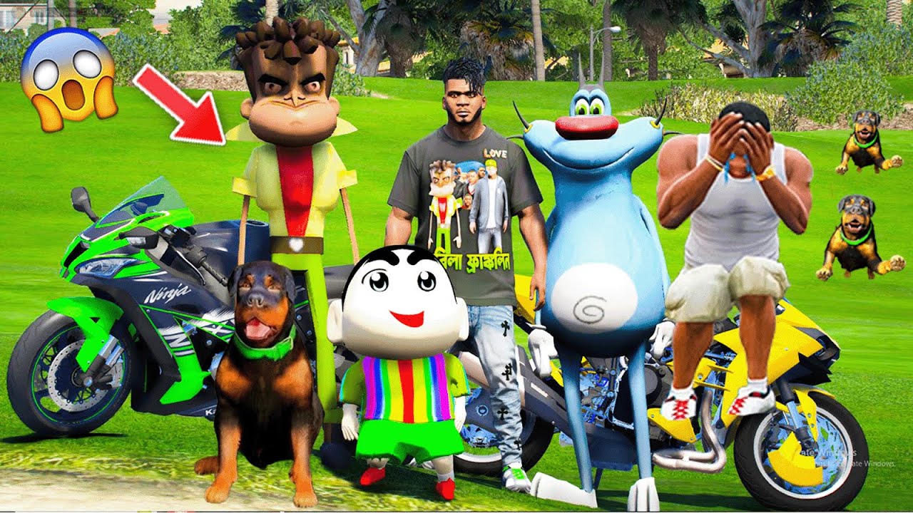 GTA 5 A funny thing happened at Kabila Franklin Shinchan's house