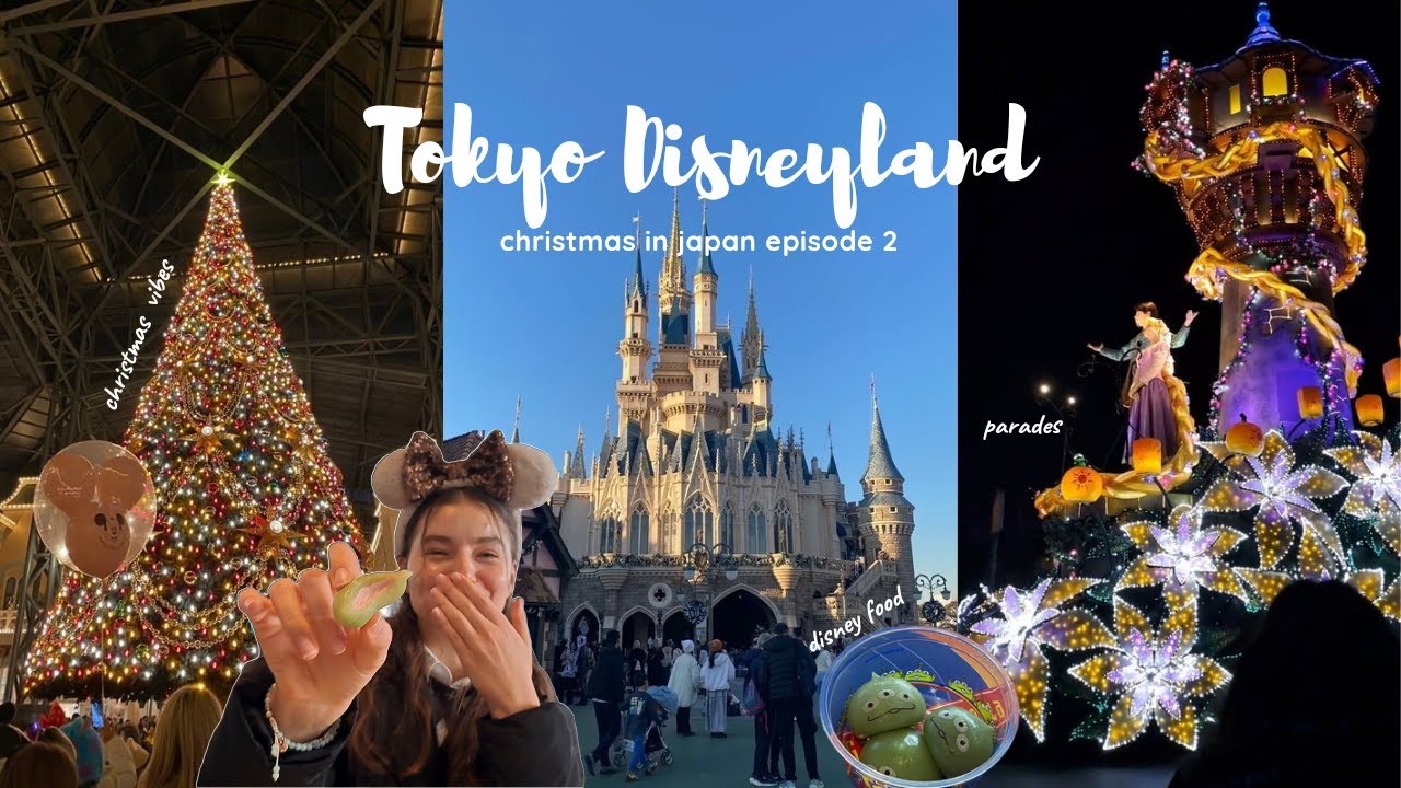 Tokyo Disneyland vlog 🏰🎡✨| Christmas in Japan episode 2 | life in japan, disney food and attractions
