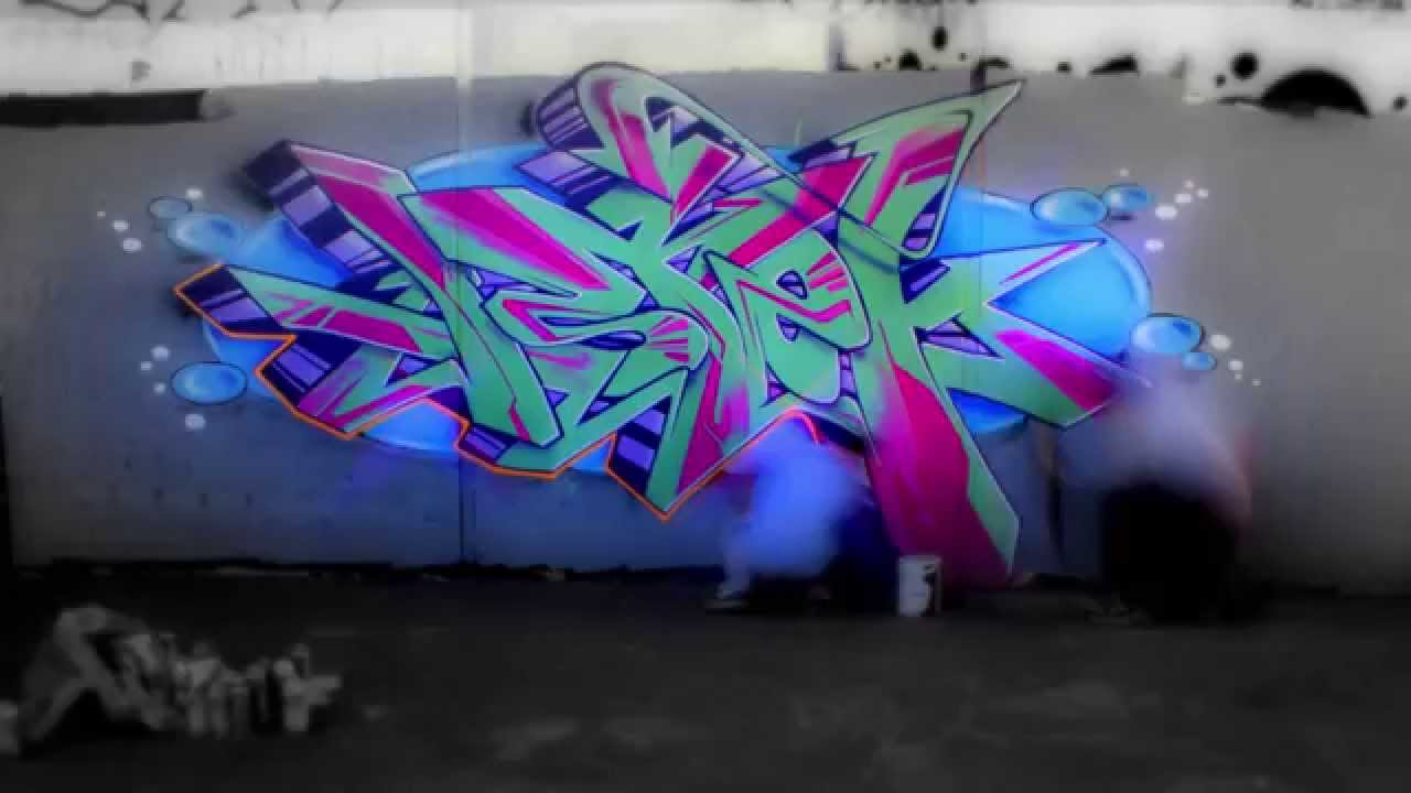 DND VISUALS - ASTEK GRAFFITI TIME LAPSE VIDEO (EDITED)