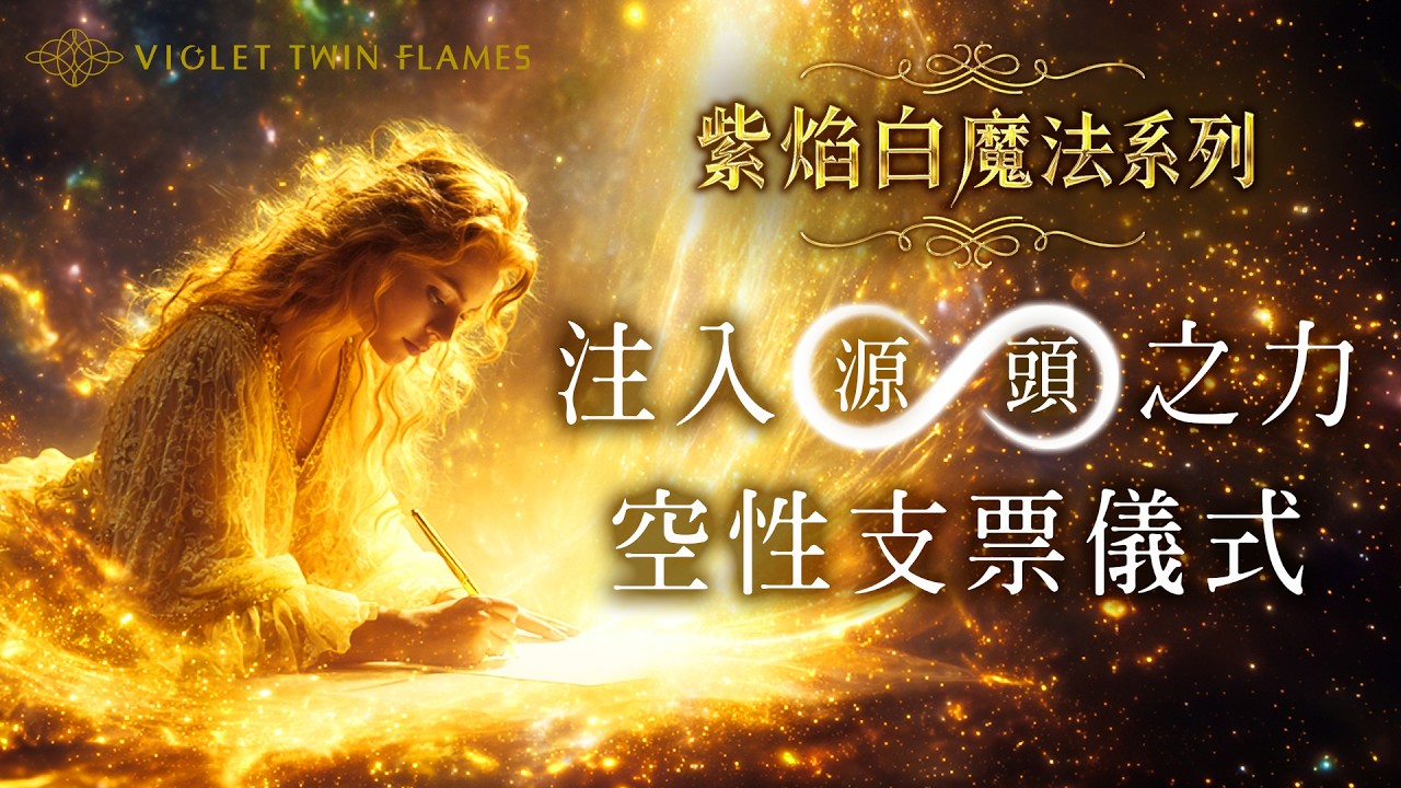 329：【紫焰白魔法 02】 2026 必做密技‼️掌握「魔法儀式」真正有效的關鍵✨寫一張威力巨大、注入源頭豐盛能量的空性支票！｜雙生紫焰