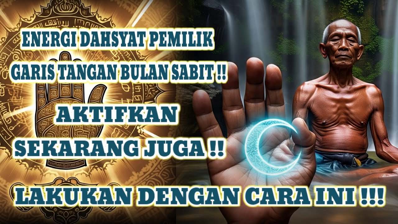 SANGAR !!! 5 CARA SAKRAL MENINGKATKAN ENERGI GARIS TANGAN BULAN SABIT !!!