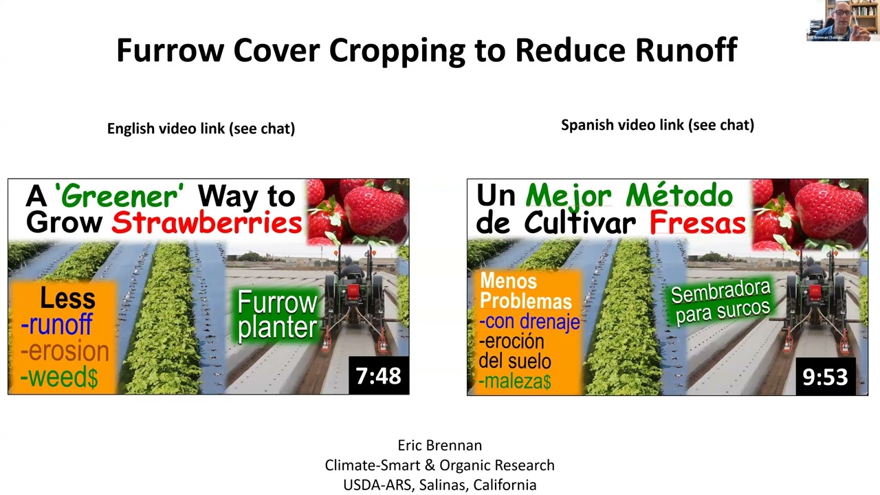 Furrow Cover Cropping to Reduce Runoff_Dr. Eric Brennan-USDA