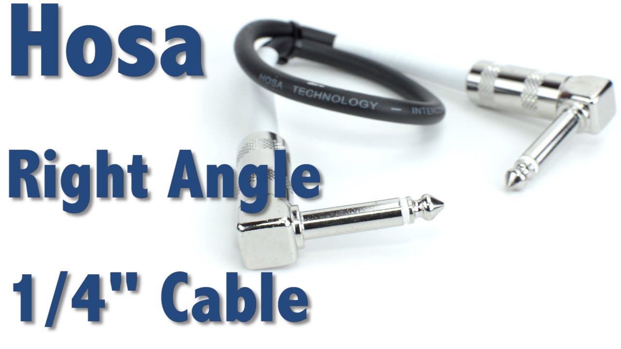 Hosa Right Angle Guitar Patch Cable - Perfect For Effects Pedals!