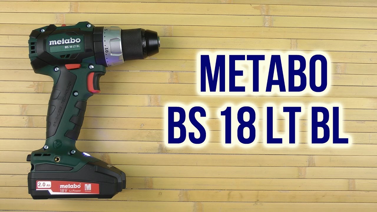 Распаковка Metabo BS 18 LT BL