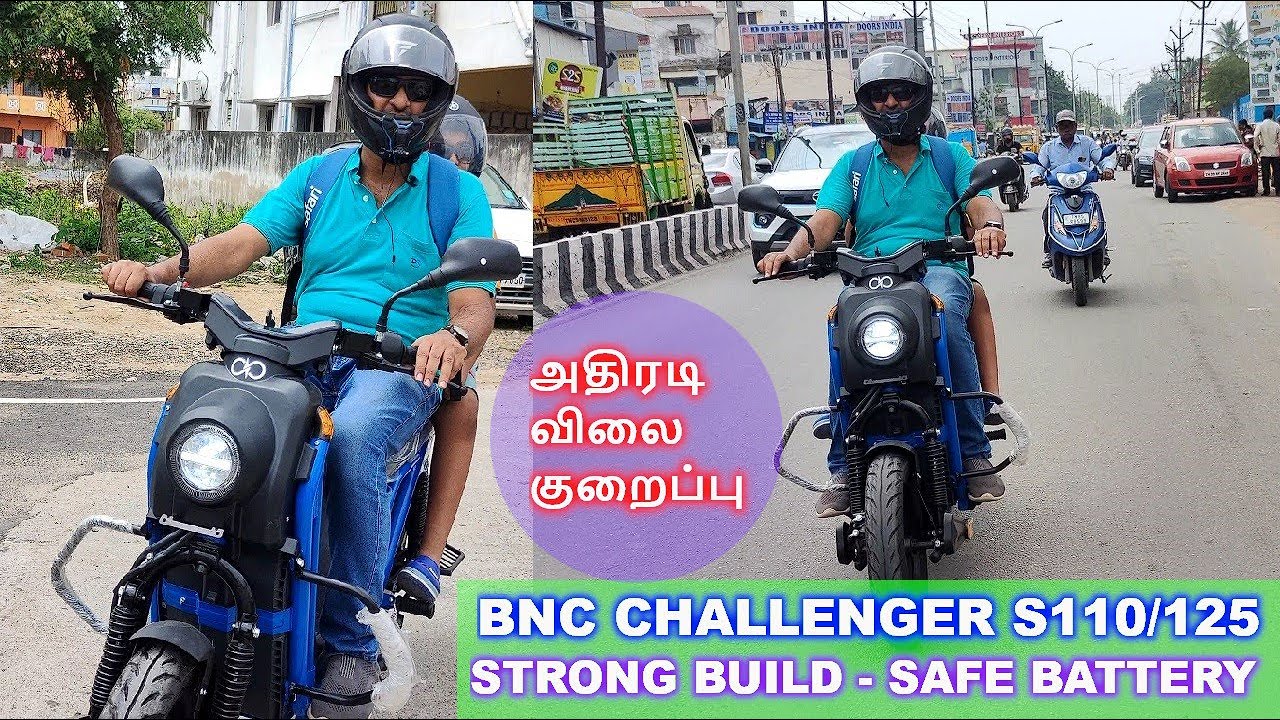 Fully Metal build Electric Vehicle - LFP Pouch battery - BNC Challenger S110/125 - Review in TAMIL